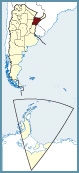 Situación del mapa de la provincia de Corrientes