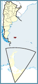 Situación del mapa de la provincia de Islas Malvinas