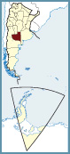 Situación del mapa de la provincia de La Pampa