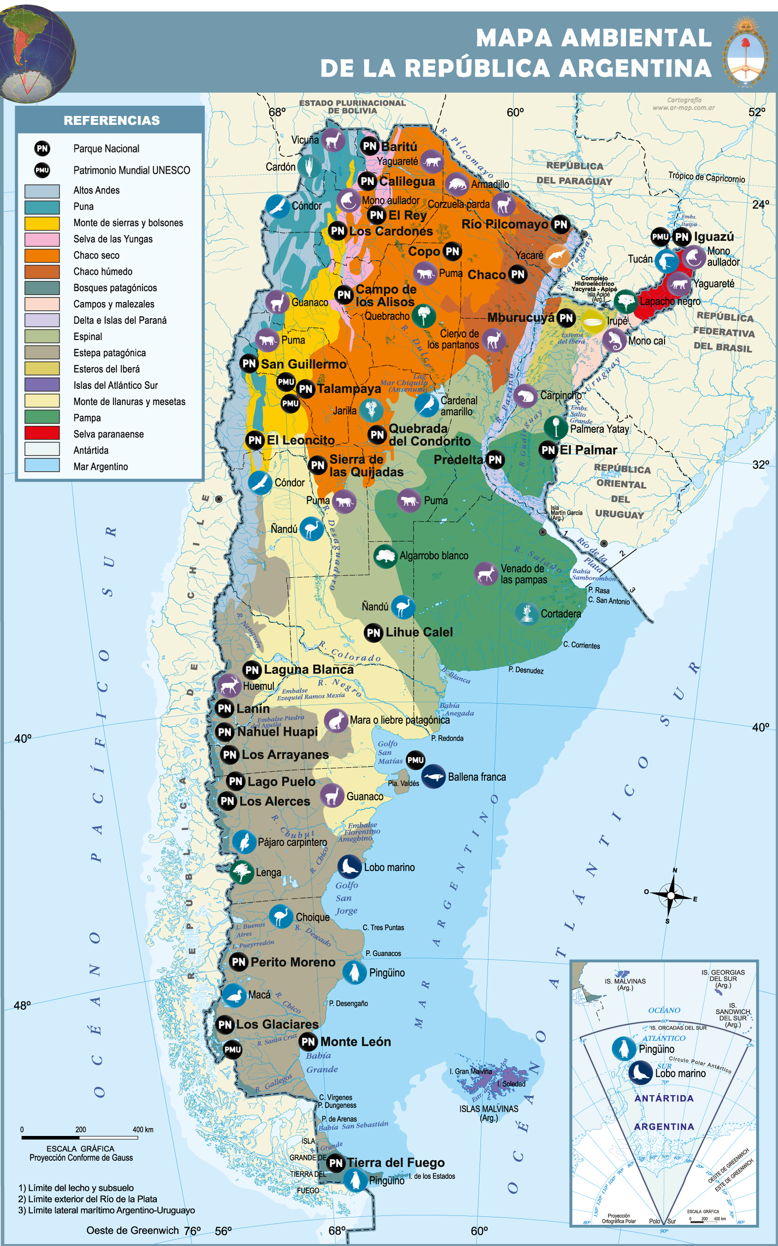 mapa argentina – World Map, Weltkarte, Peta Dunia, Mapa ...
