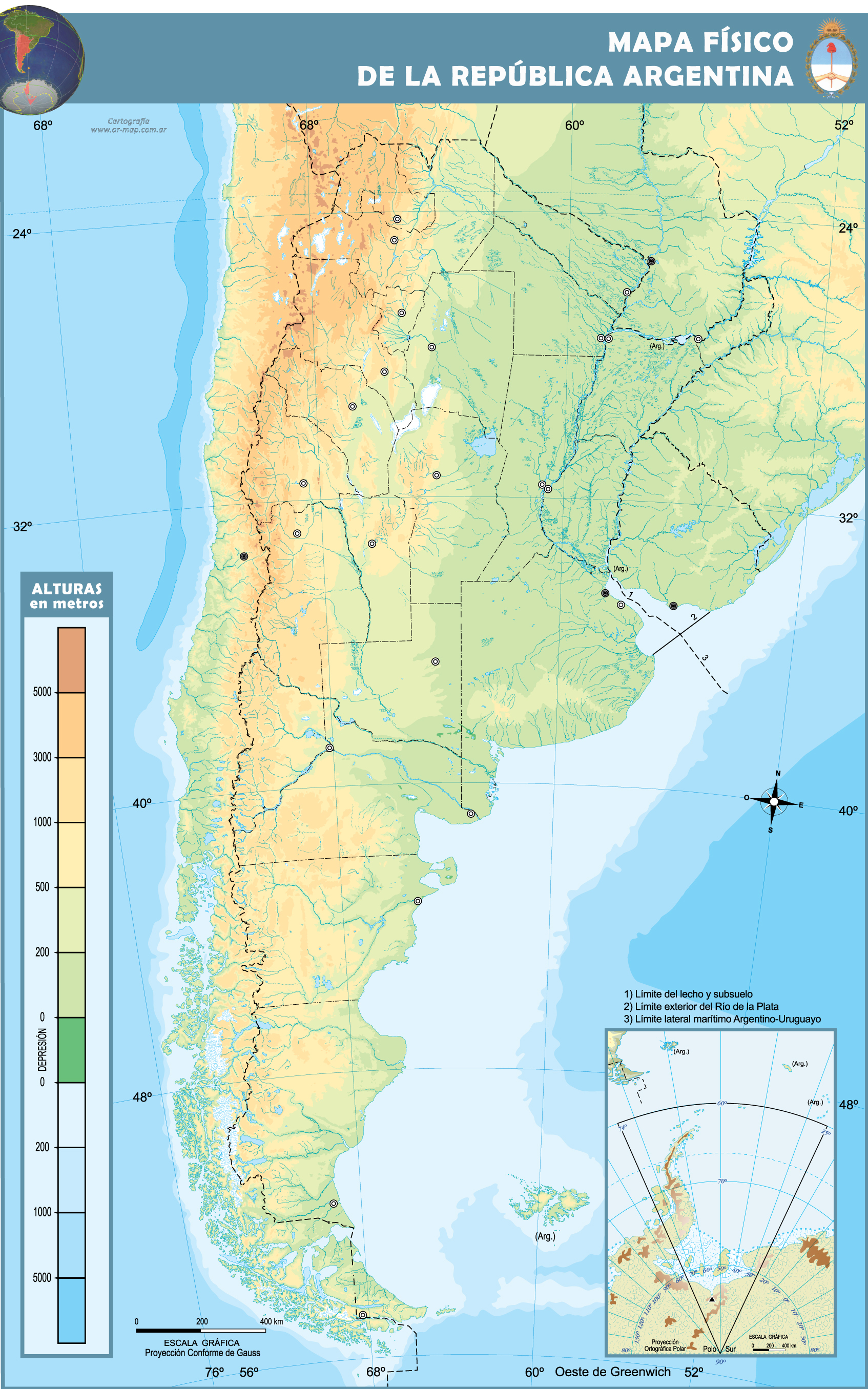 Mapas de República Argentina | Mapoteca