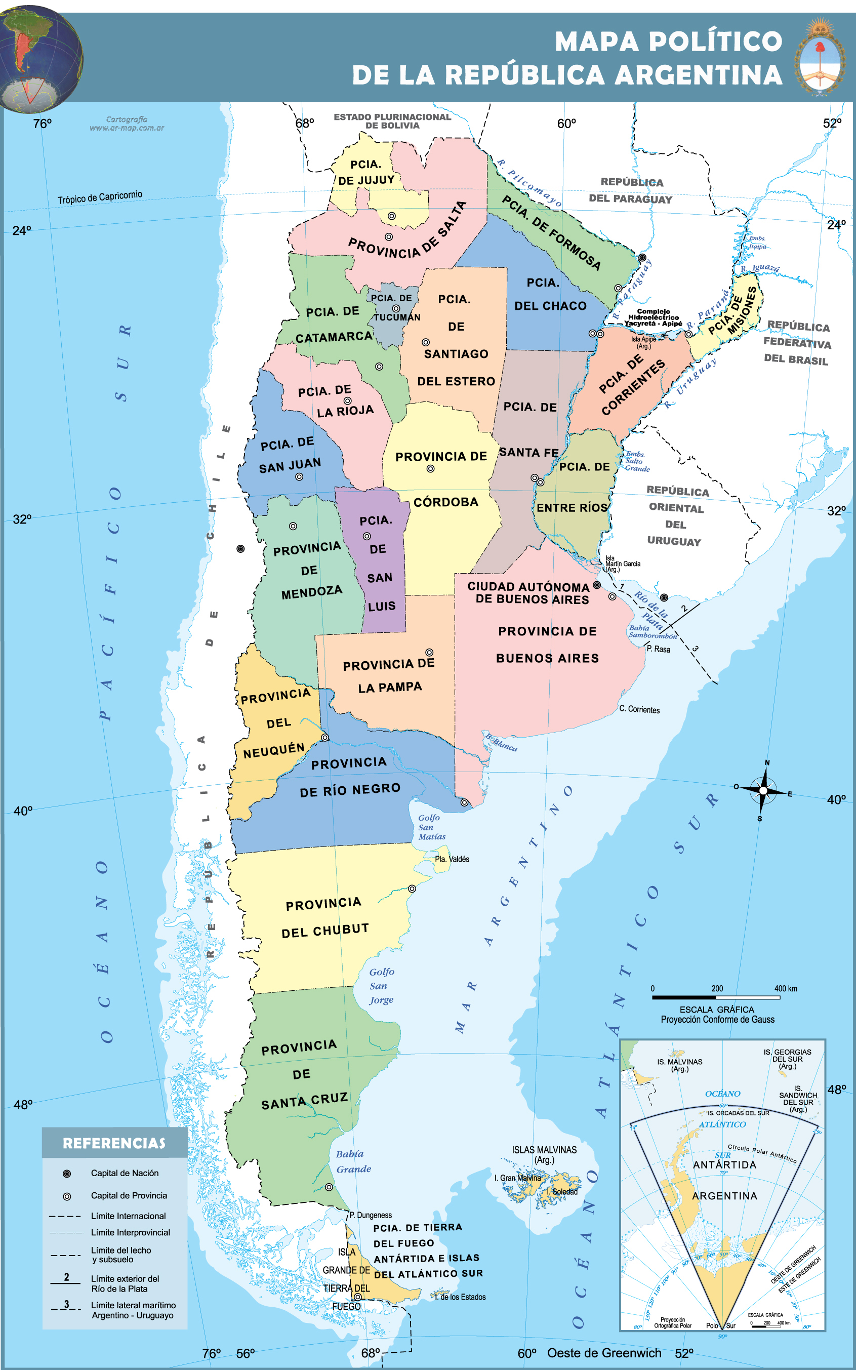 Divinacon Media Argentina Mapa Politico Png