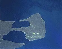 Imagen satelital de la Peninsula Valdés