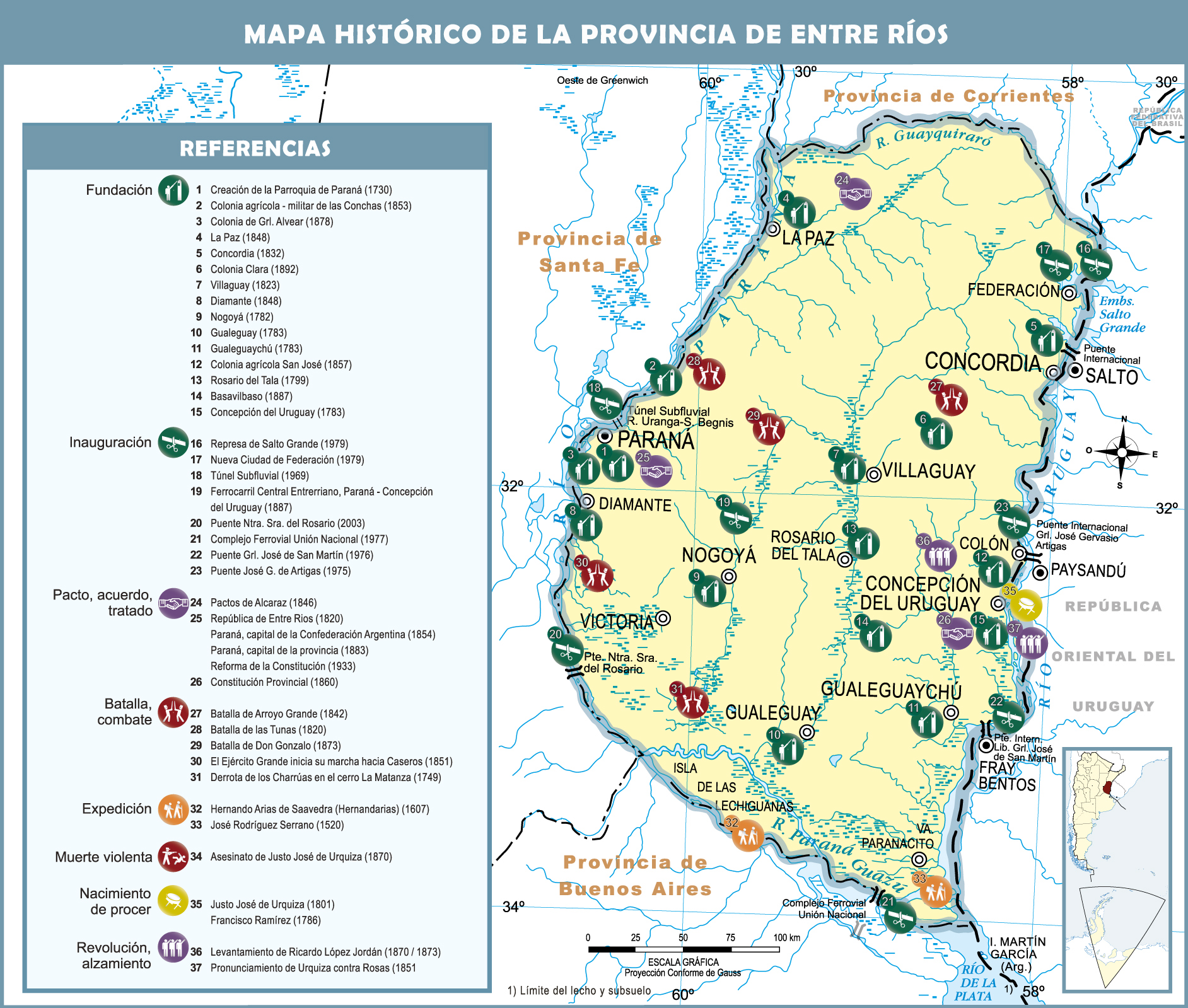 Mapa De Entre Rios Mapa Físico Geográfico Político Turístico Y | Images ...
