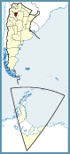 Situación del mapa de la provincia de Tucumán