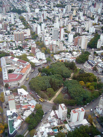 Foto aérea del centro de la Ciudad de La Plata