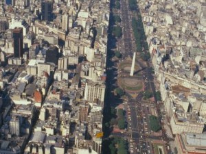 Buenos Aires -  Vista aérea Avenida 9 de Julio