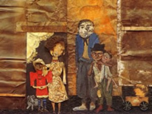 Antonio Berni: La familia de juanito laguna, pintura de 1960